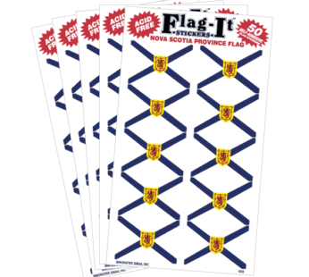 Each package has 50 Nova Scotia toothpick flags.