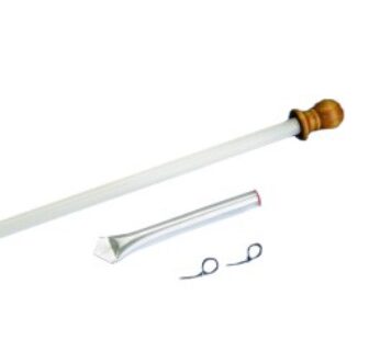 8′ Fiberglass Flagpole / Display Pole
