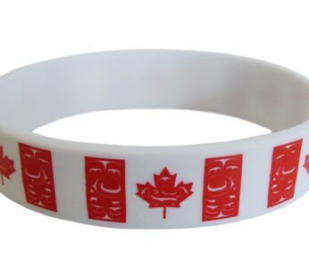 Canadian Indigenous Flag Silicone Bracelet (Adult Size)