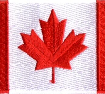 Canada Flag 3″x6″ Crest
