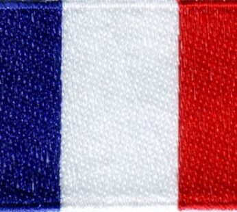 France 1.5″x 2.5″ Crest