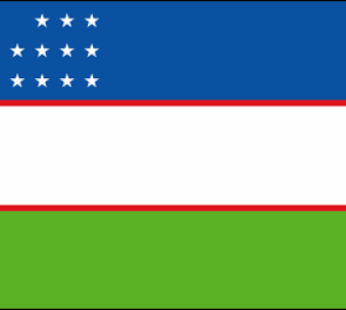 Uzbekistan Flags