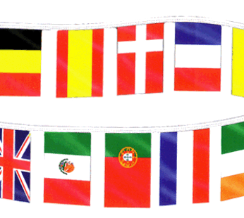 Multi-Nation Flag String, 60′
