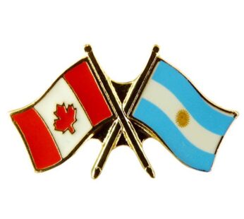 Canada/Argentina Crossed Pin