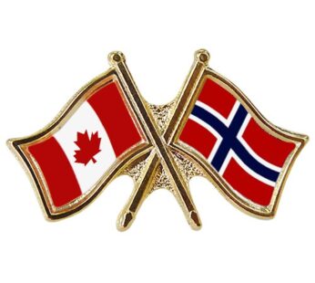 Canada/Norway Crossed Pin