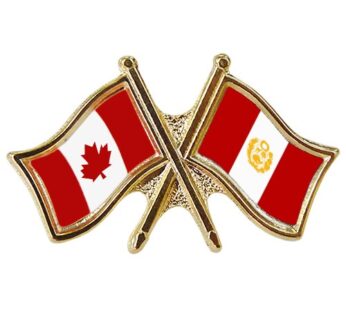 Canada/Peru Crossed Pin