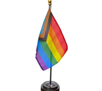 Inclusive Pride 4″x6″ Stick Flag